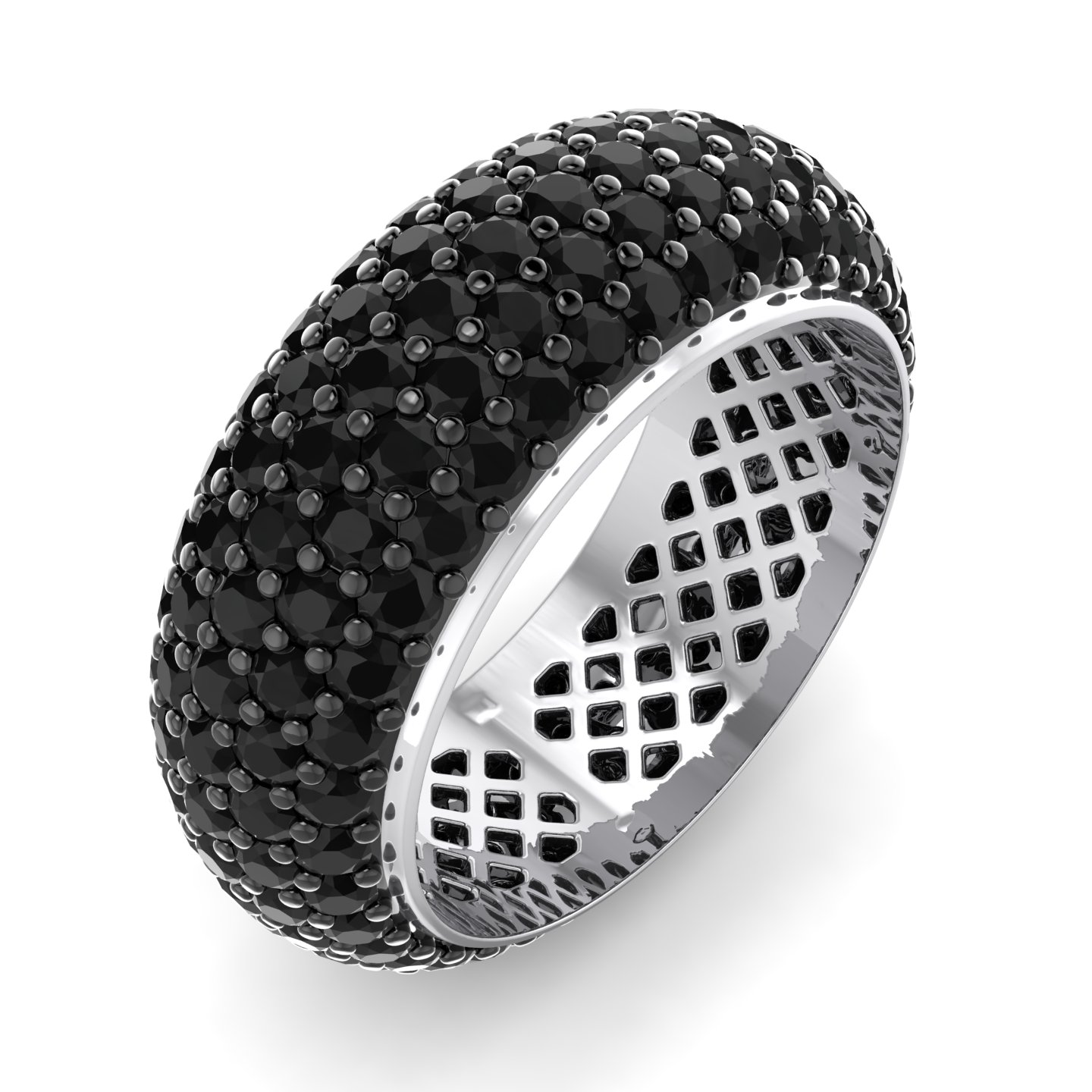טבעת יהלומים שחורים מיוחדת