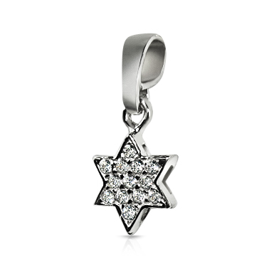 שרשרת מגן דויד מיהלומים