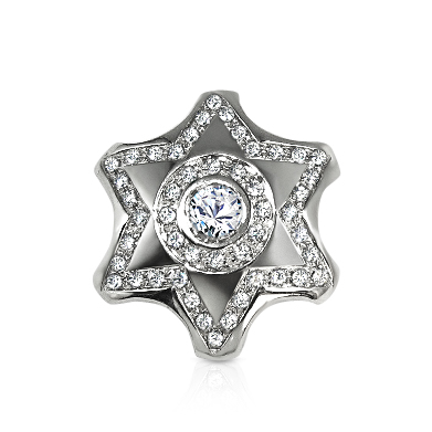 תליוני מגן דוד זהב ויהלומים