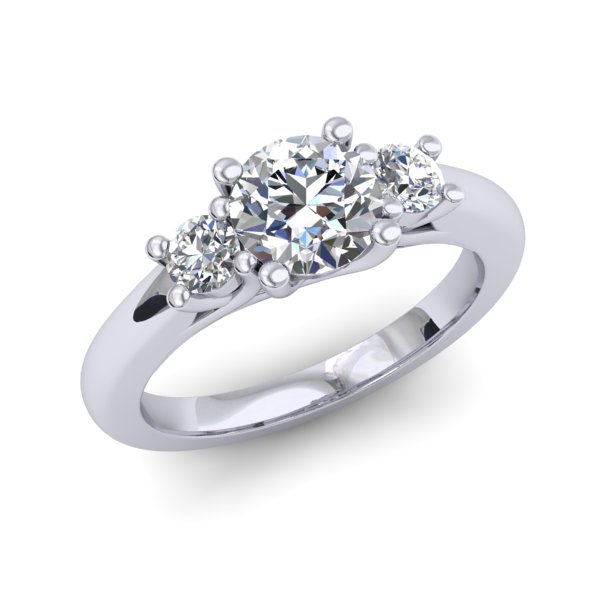 טבעת אירוסין- יהלום מרכזי 1 קראט
