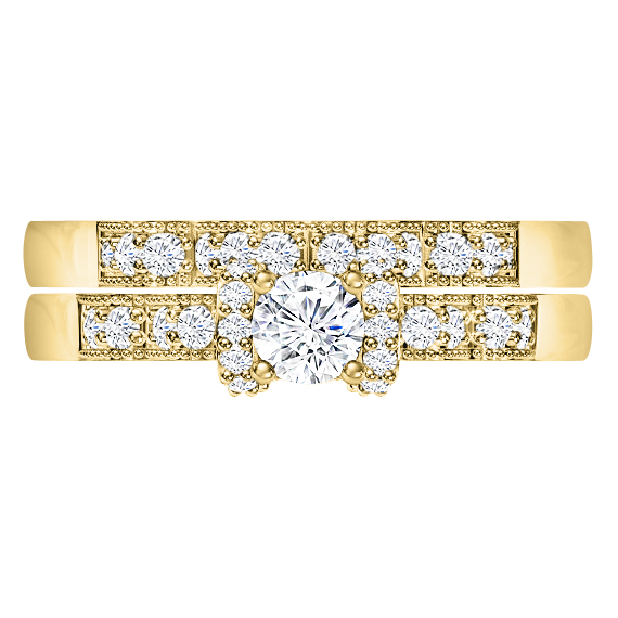 טבעת יהלומים זהב לבן