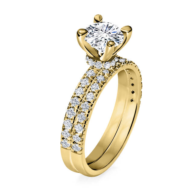 טבעת אירוסין טבעת נישואין טבעות תואמות