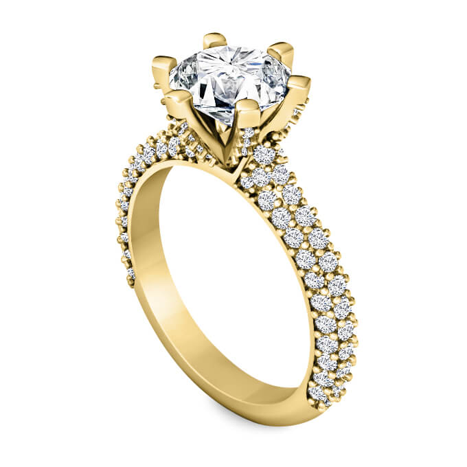 טבעת אירוסין מעוצבת הבורסה ליהלומים