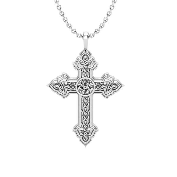 תליון צלב מעוצב Gold Cross Pendant