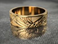 טבעת נישואין מעוצבת לגבר או לאישה