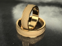 טבעת נישואין זהב לבן
