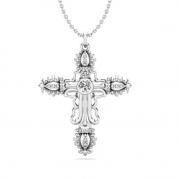 תליון צלב מעוצב Gold Cross Pendant