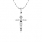 תליון צלב מעוצב Gold Cross Pendant
