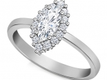 טבעת דיאנה יהלום מרקיזה עיצוב עדין ונקי