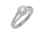 טבעת אירוסין HOLO מעוצבת משובצת יהלומים לאישה